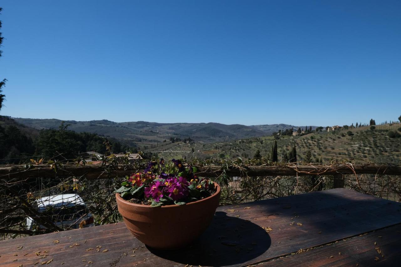 B&B Panoramic Greve in Chianti Bagian luar foto