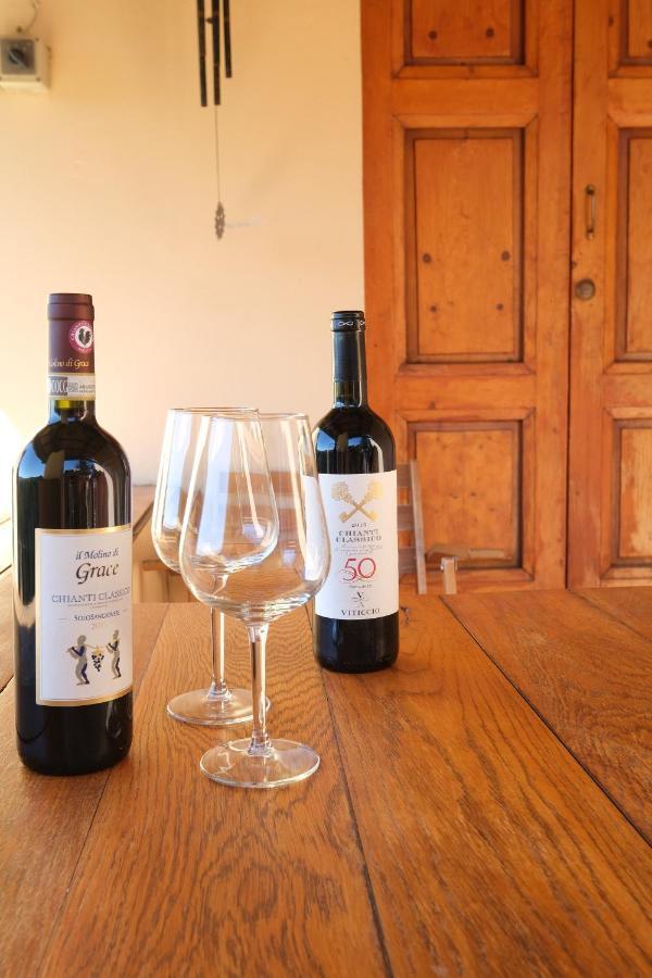 B&B Panoramic Greve in Chianti Bagian luar foto