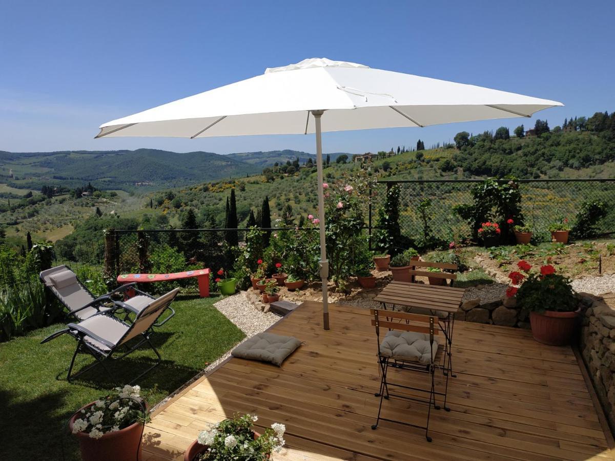 B&B Panoramic Greve in Chianti Bagian luar foto