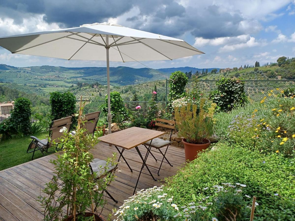 B&B Panoramic Greve in Chianti Bagian luar foto